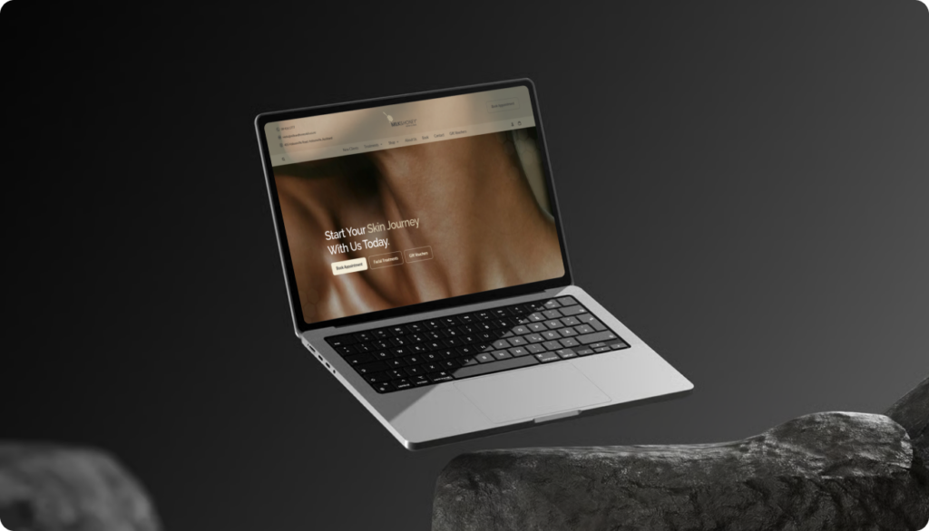 Modern website design concept created with a user-focused layout